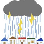 ゲリラ雷雨で足止めくらう