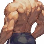 後輩君と合トレ『背中』